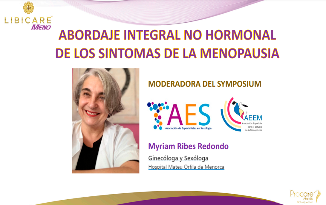 Presentación sobre el abordaje de los síntomas de la menopausia.